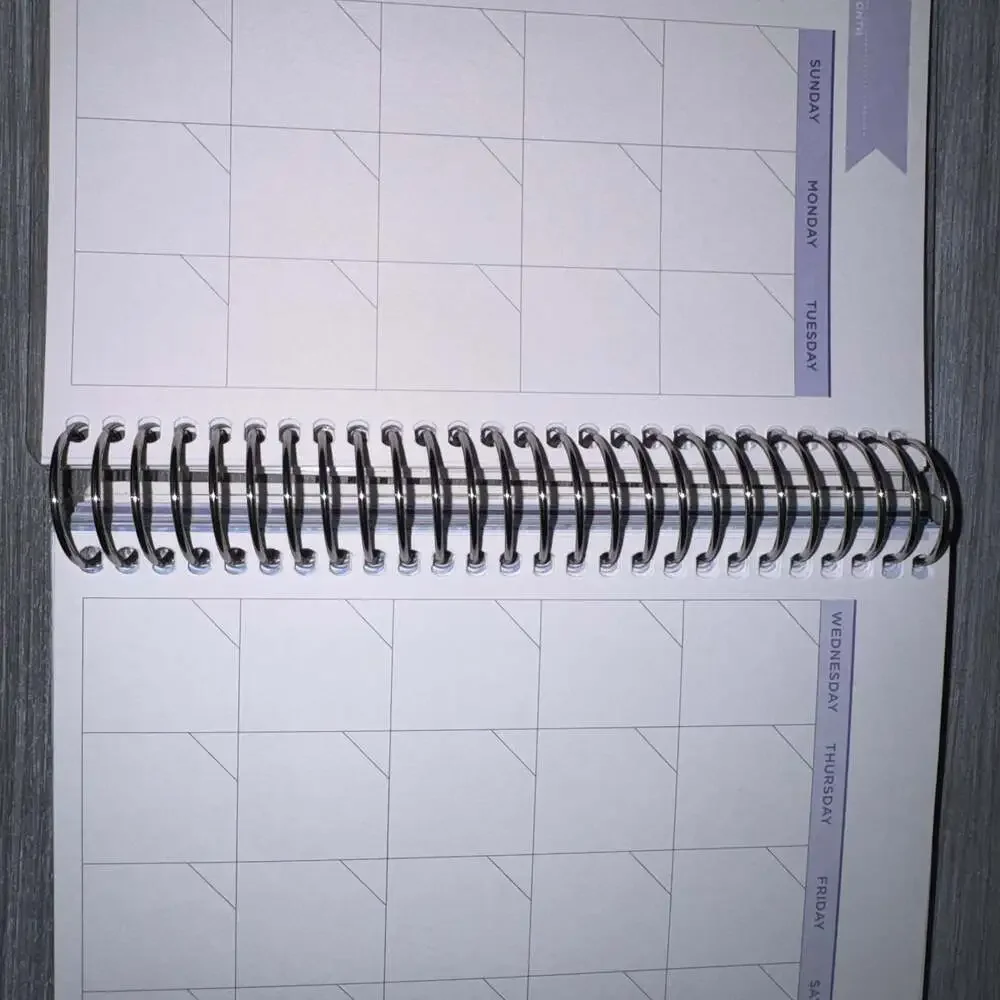 Set of TWO NONDATED Monthly Planner Calendar Notebook, fitness and tracking